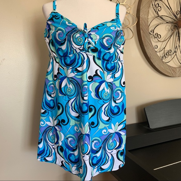 Swim Size 16w One Piece Underwire Swimsuit Swimdress Poshmark
